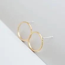 10 шт./партия, дизайн, круглые гвоздики, серьги для девочек, ED022