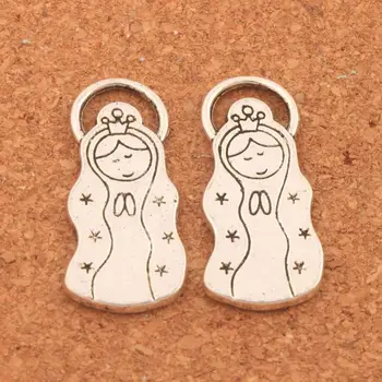

50pcs zinc alloy Russian Nesting Doll Spacer Charm Beads Pendants Alloy Handmade Jewelry DIY 31.9x14.46mm L204