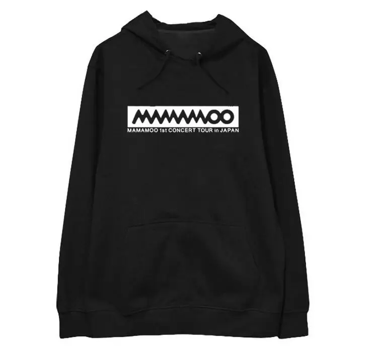 Mamamoo концерт же простой логотип печати пуловер свободные толстовки 6 видов цветов унисекс флис/тонкая Толстовка для любителей