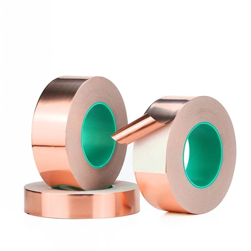

Copper Foil Tape Shielding Shield Signal Waterproof Heat Insulation Electrical Repairs 2019 new