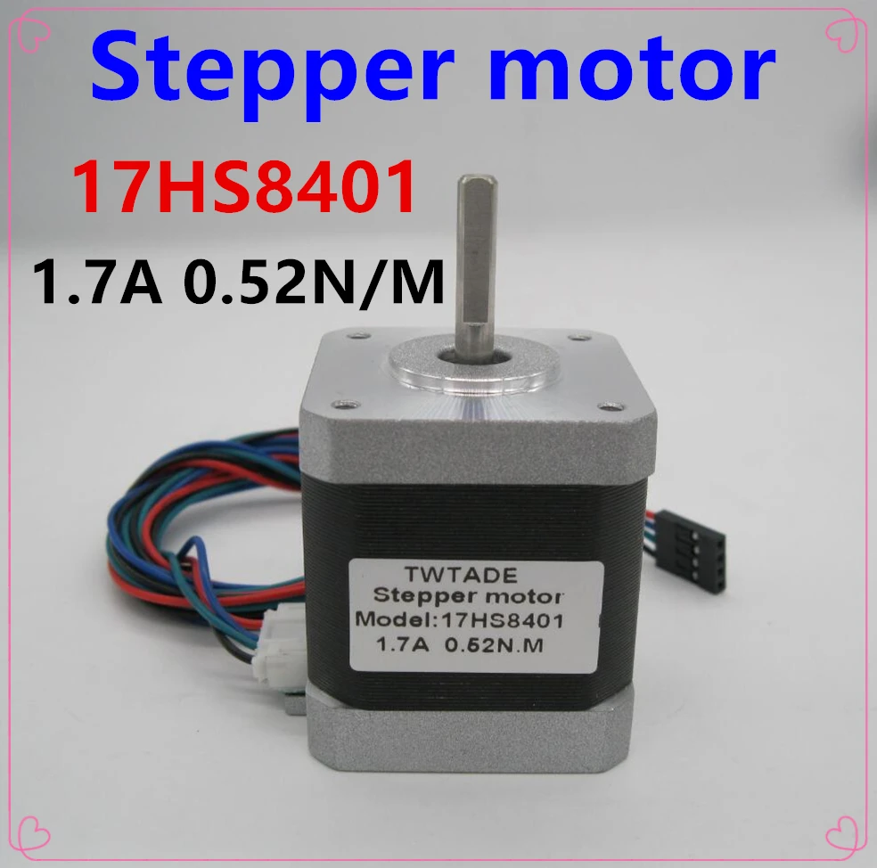 

1PCS Free shipping Motor Controller 4-lead Nema17 Stepper Motor 42 motor 17HS8401 1.7A CE ROSH ISO CNC Laser and 3D printer with