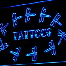 I853 Татуировка Стрекоза Enseigne Lumineuse световая вывеска вкл/выкл Swtich 20+ цвета 5 размеров