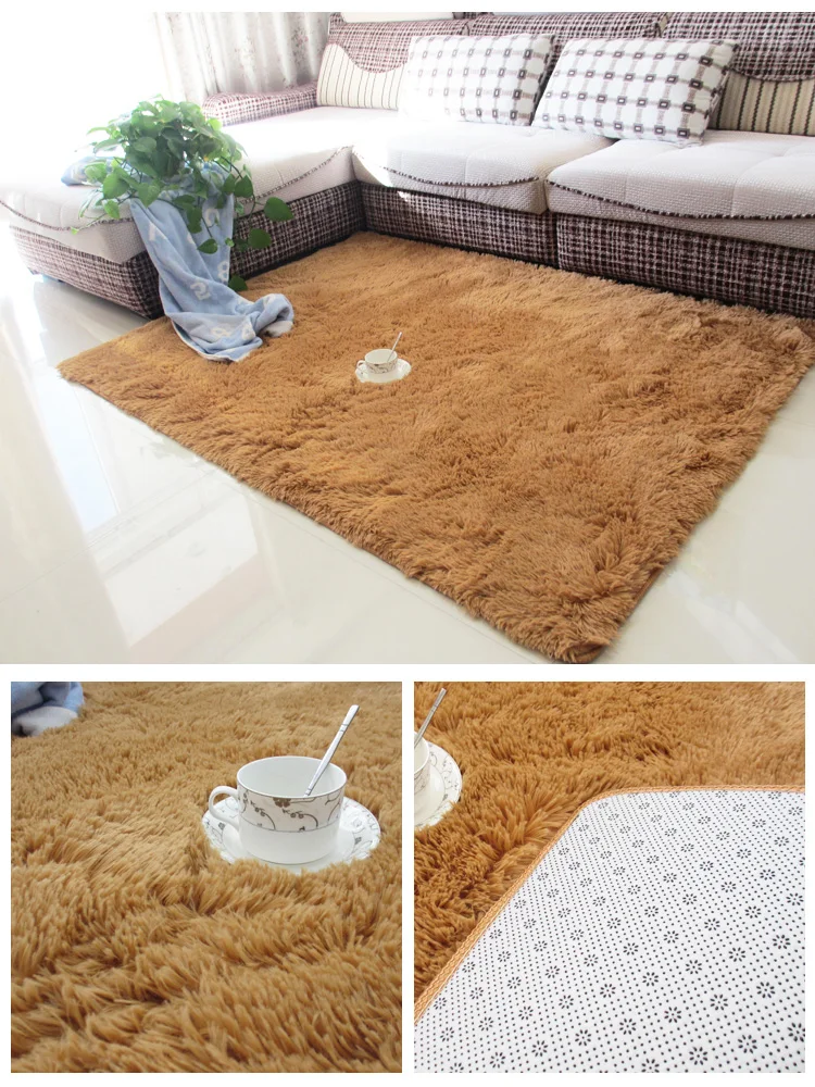 Nordic white living room carpet coffee table cushion room bedroom floor mat bedside blanket cute rectangular plush floor rug