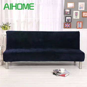 

Winter Plush Sofa Bed Cover All-inclusive Slipcover For Sofa Without Armrest No Handrail Sofa Cover Three Seat Capa De Sofa