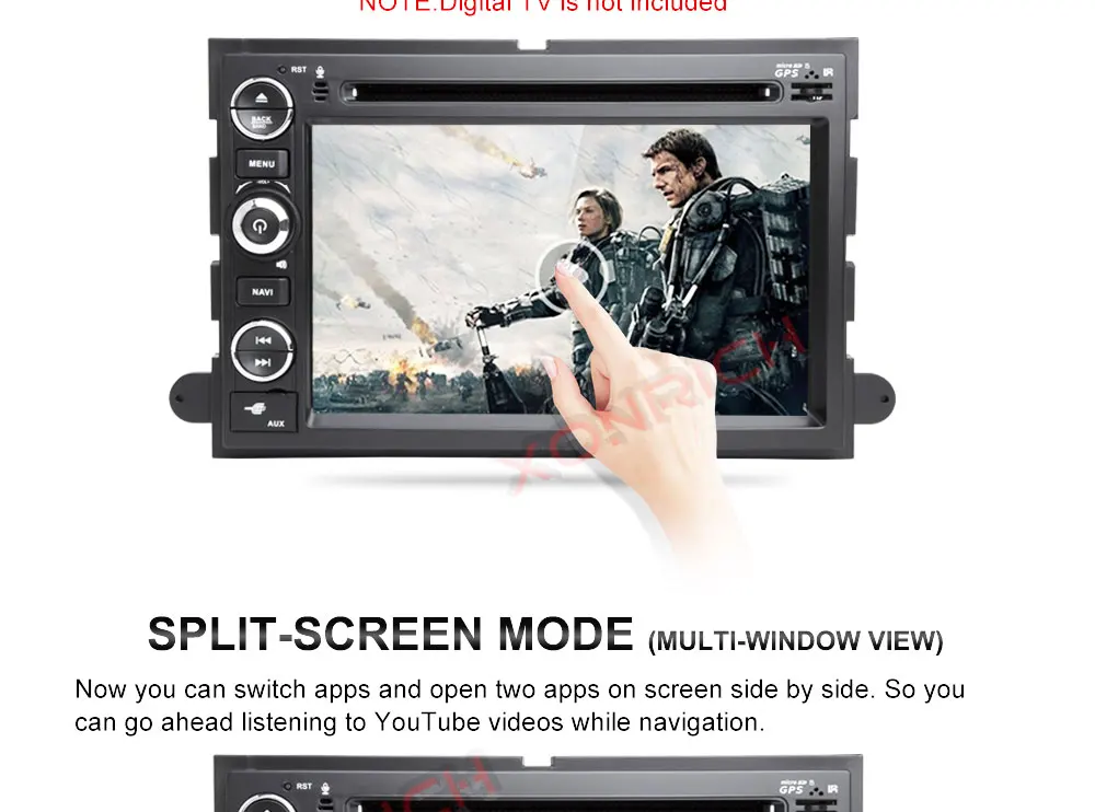 Flash Deal Car Multimedia player  Android 8.1 Autoradio CAR DVD player For FORD/F-150/Mustang/Explorer/Kuga/Edge Radio FM wifi 3G BT 32