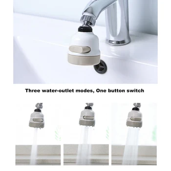 

Adjustable 360 Degree Rotatable Faucet Water Saving Tap Water Regulator Filter Sprayer Home Kitchen Faucet Accessory