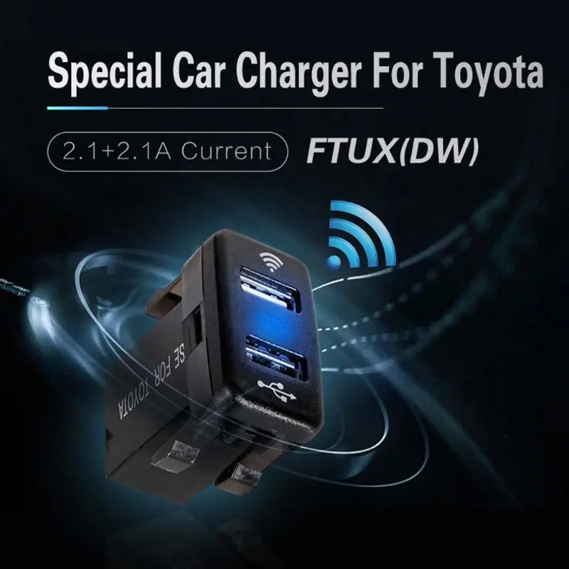 40x22 мм Bluetooth gps локатор 12V 24V двойной Переходник USB для зарядки в машине для Toyota