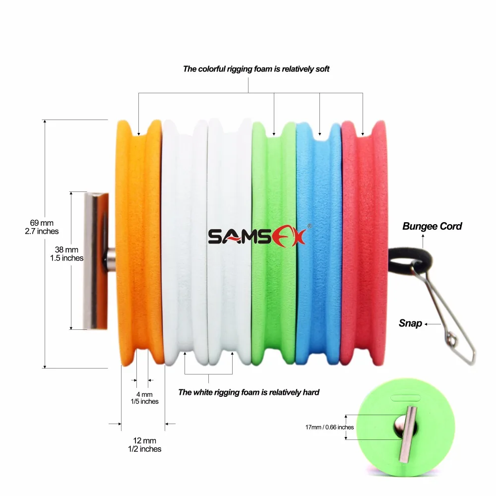 SAMSFX Tenkara خط اللفاف بكرة مجلس تتبع سلك دوار بكرة زعيم سنيل الحفار حارس معالجة مربع الملحقات أداة إيفا رغوة