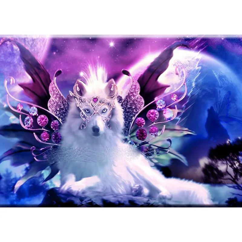 

YIKEE diamond painting wolf,diamond mazaykav,diamond painting full drill K144