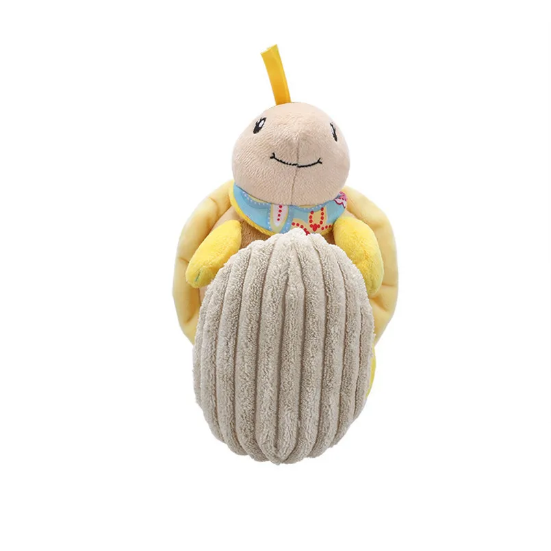 Игрушки для малышей 0-12 месяцев плюшевое игрушечное животное детская Мобильная кровать подвесная кроватка игрушка для коляски Новорожденные музыкальные мягкие погремушки - Цвет: Tortoise