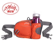 Nueva aonijie cintura corriendo bolsa con bolsillo para la botella titular ciclismo bolsa de cintura dinero cinturón de tela de nylon resistente al agua bolsas de cremallera ajustable