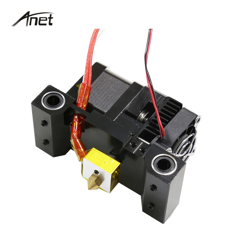 

Anet Extruder Kit Single Header Extruder 0.4mm Nozzle 12V Heater Thermistor Heater Block M6*40mm Throat pipe For A6 A3 Printer
