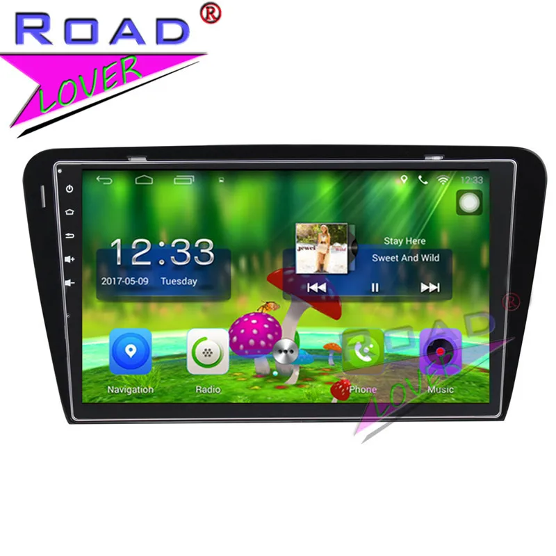 Автомобильный медиаплеер TOPNAVI Android 6 0 2 ГБ + 32 10 1 дюйма для Skoda Octavia 2015 стерео