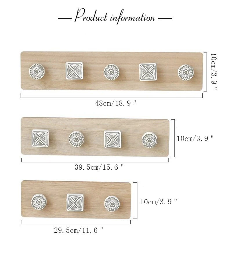 Креативные деревянные крючки в скандинавском стиле, настенная вешалка для хранения шляп/пальто, крючок для дома, спальни, декоративный настенный крючок, ключница, подарки