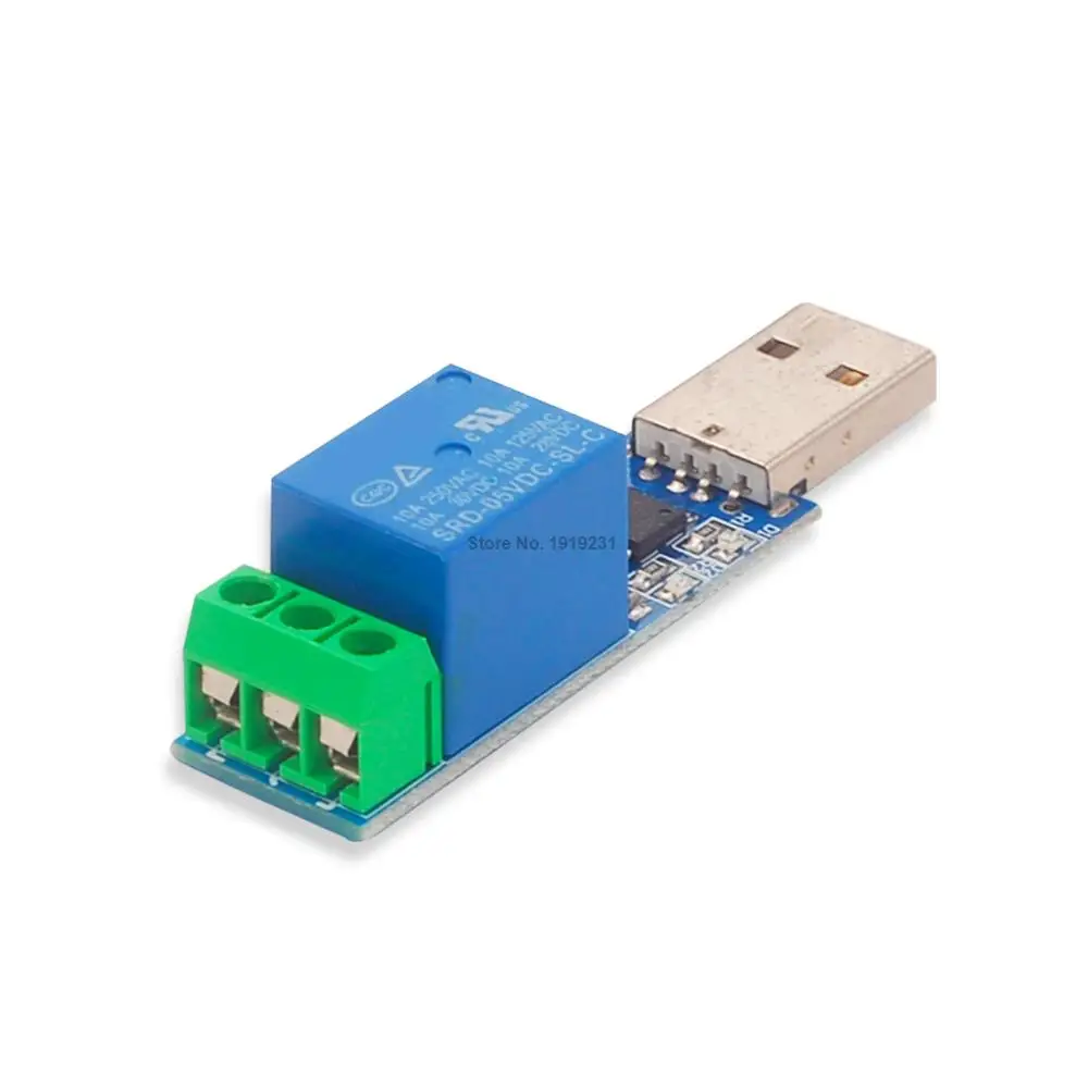 1PCS LCUS 1 USB 5V 1 Channel Relay Module USB Intelligent Control Switch Serial Relay Modulein