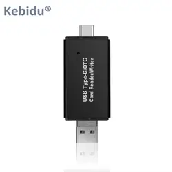Тип C micro USB устройство чтения карт USB 3 в 1 USB OTG кард-ридер высокоскоростной USB2.0 Универсальный OTG Micro SD карты для Android и ПК, удлинитель
