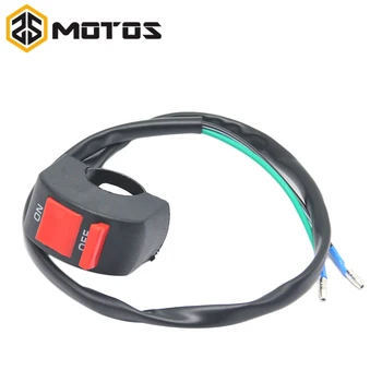 

ZS MOTOS ON-OFF Button Switch Motorcycle Handlebar Fog Light Spotlight Switch 12VDC For U5 U7 U8 LED Head Lamp Angel Eye Light