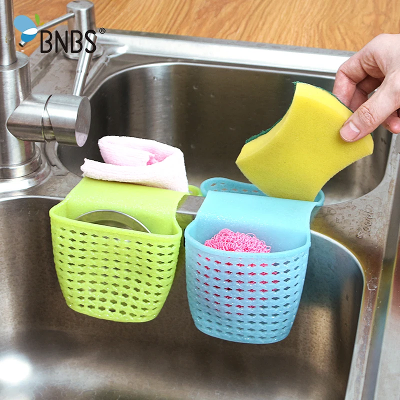 BNBS Kitchen Sponge Drain Holder Wheat Fiber Sponge Storage Rack Basket Wash Cloth Or Bathroom Soap Shelf Organizer Accessories