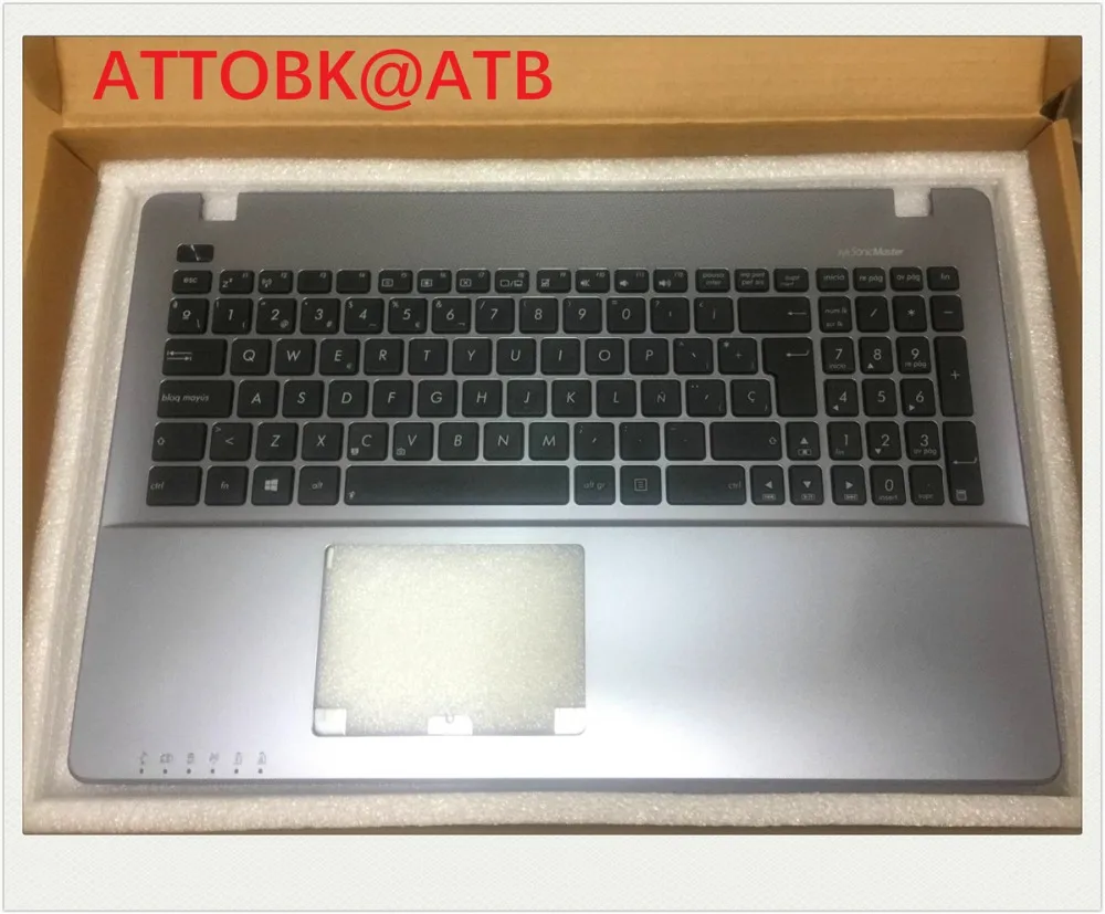 Клавиатура с испанской раскладкой для ноутбука Asus K550V X550cc X550VC X550J X550VB A550L Y581C F550 R510L