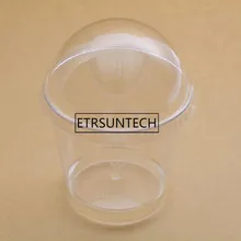 200 комплекты прозрачный Пластик мусс чашки с крышкой пудинг, торт мороженое-желе чашки жаропрочная посуда для десерта комплекты