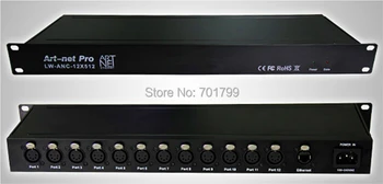 

ArtNet-DMX-12;Artnet to DMX converter;Artnet input;512channel *12 ports output