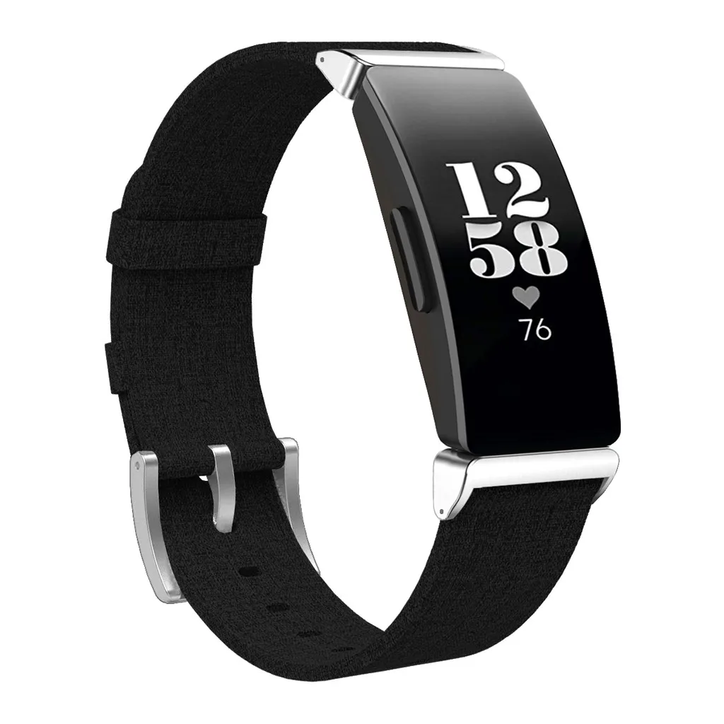 Wrist Strap for Fitbit Inspire/Inspire HR Strap Woven Canvas Smart Watch Replacement Band Luxury Sport Bracelet Women Men 19Je25