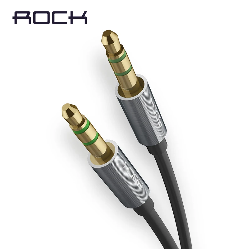 ROCK JACK 1M 2M Male to Male 3.5mm to 3.5mm Universal Gold Plated Auxiliary Audio Stereo Cable AUX Cord Jack to Jack Device