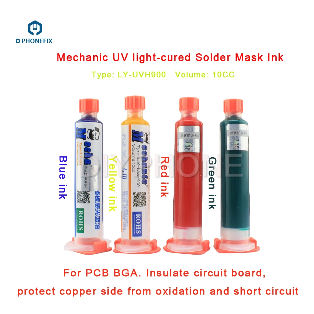 Phonefix Uv Solder Resist Mask Green Yellow Red Blue Welding Fluxes Oil Paste Flux Cream For Pcb Bga Circuit Board Protect huismerk kopen in de aanbieding Phonefix Uv Solder Resist Mask Green Yellow Red Blue Welding Fluxes Oil Paste Flux Cream For Pcb Bga Circuit Board Protect huismerk kopen in de aanbieding