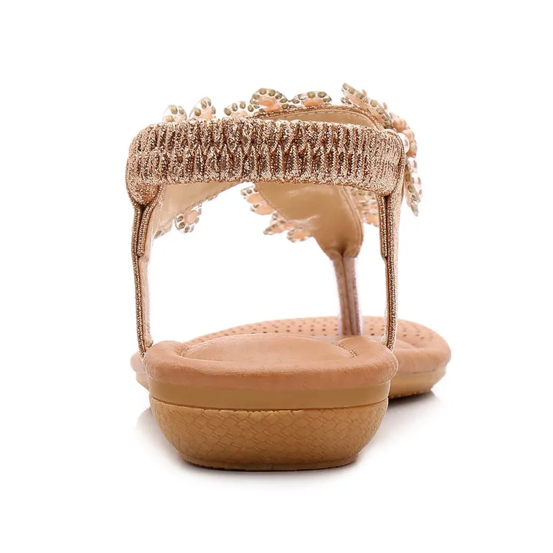 BEYARNESandals/женские летние пляжные сандалии в богемном стиле Повседневная плоская