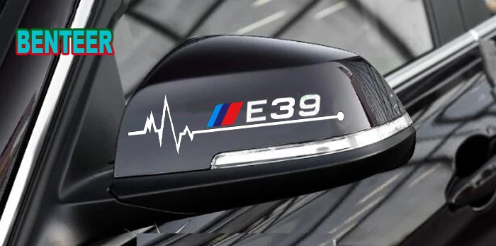 2 шт. E30 E34 E36 E39 E46 E60 E90 Автомобильная наклейка на зеркало заднего вида для bmw 1 3 5