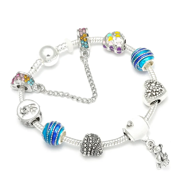 Us 3 74 22 Off New Design Mickey Charm Bracelets Teddy Balloon Pendants Brand Bracelet With Rainbow Beads Charms For Women Jewelry Gift In Us 3 74 22 Off New Design Mickey Charm Bracelets Teddy Balloon Pendants Brand Bracelet With Rainbow Beads Charms For Women Jewelry Gift In