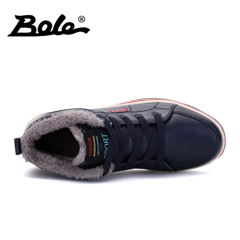 Prova Dos Pelúcia Água De Aquecido Inverno Bole À Pu Tamanho 39 Preto Manter Sapatos azul Neve D' 48 Botas Ampla Mais escorregar Homens Casual Couro Não FzW0UF7xw