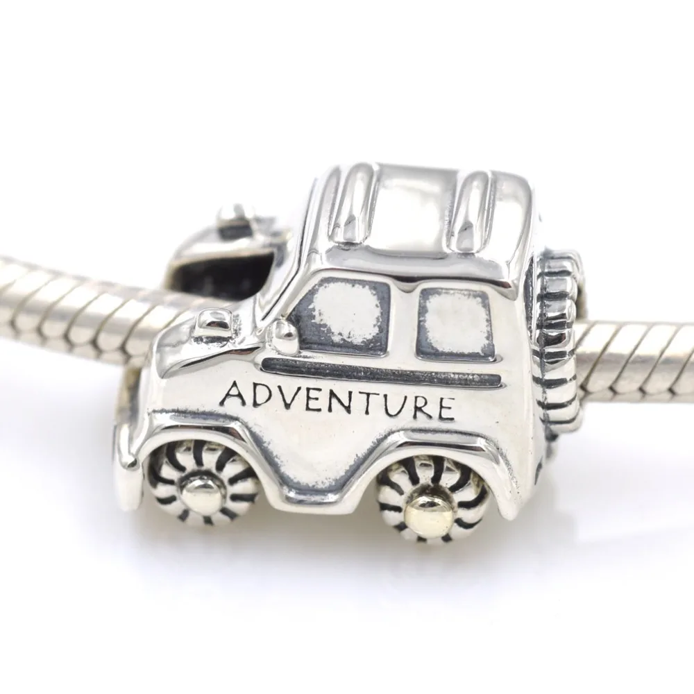 

Authentic 925 Sterling Silver Beads Adventure Vehicle Auto charm Bead Fits Pandora Charms Bracelet DIY Jewelry making for women