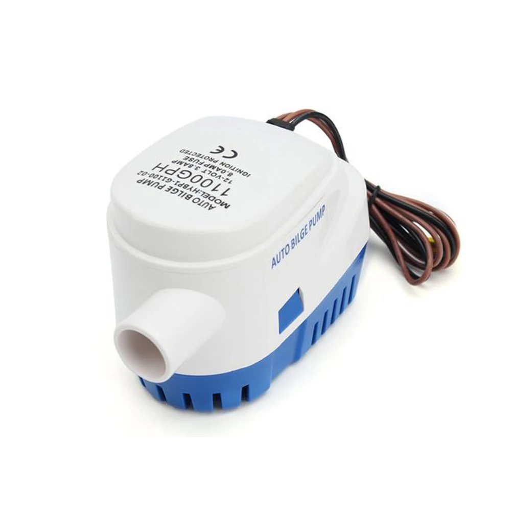 Bomba De Sentina Automática 12V 1100GPH NUZAMAS: Sumergible Con Interruptor De Flotador