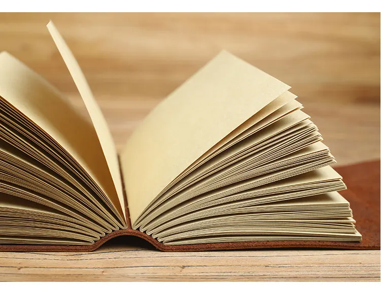 Кожаная записная книжка ручной работы, утолщение, творческие подарки, винтажный дневник, блокнот, план канцелярских принадлежностей