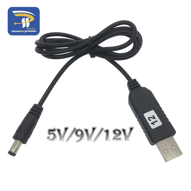 

USB power boost line DC 5V to DC 9V / 12V Step UP Module USB Converter Adapter Cable 2.1x5.5mm Plug