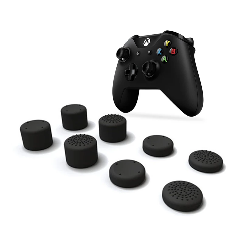 8pcs Thumb Grips Sweat Free 100 Silicone Precision Raised Antislip Rubber Analog Stick Grip For