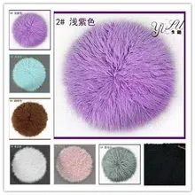 Круглый 80*80 см реквизит для фотографии новорожденных одеяло s, мягкие плюшевые Детские Корзина писака, искусственный мех Fotografia задний план