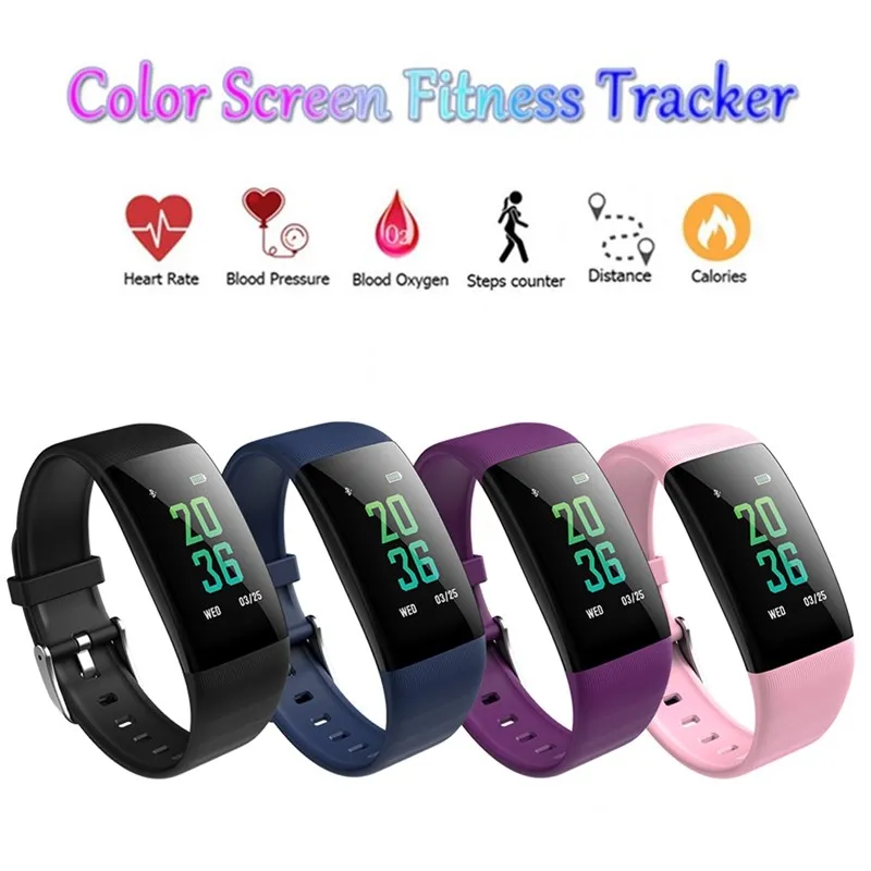 

B33 Smart Bracelet Blood Pressure Shock Smart Wristband Bluetooth Pedometer Sports Waterproof Smartband
