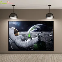 Планета Nordic Плакат Астронавт Wall Art Холст Картины Картина Плакаты И Отпечатки Настенные Панно