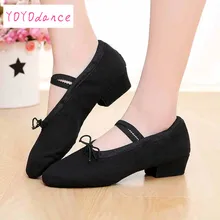 Парусиновая джазовая обувь без шнуровки, мягкая подошва, современный танец, тренажерный зал, Йога, фитнес, каратэ, плоские кроссовки для мужчин и женщин