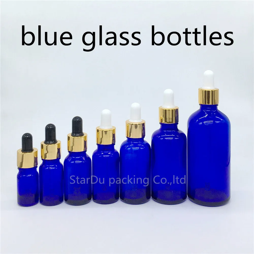 

5ml, 10ml,15ml,20ml,30ML,50ml,100ml BLUE Glass Bottle With Dropper Essential Oil Bottle ,blue Perfume Bottle 200pcs