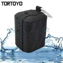 Tortoyo Водонепроницаемый мини-сабвуфер Bluetooth Динамик Портативный спорта на открытом воздухе стерео Беспроводной громкий Динамик громкой связи вызова/AUX/TF/ FM