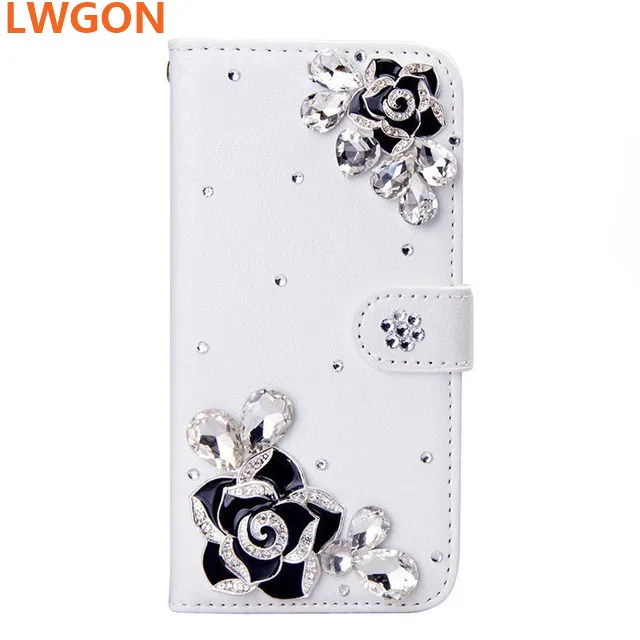 Роскошные побрякушки Кристалл Rhinestone Diamond Бабочка Флип кожаный чехол для samsung Galaxy Note 9 8 5 S9 8 9 P 8 P A8 A8+ A750