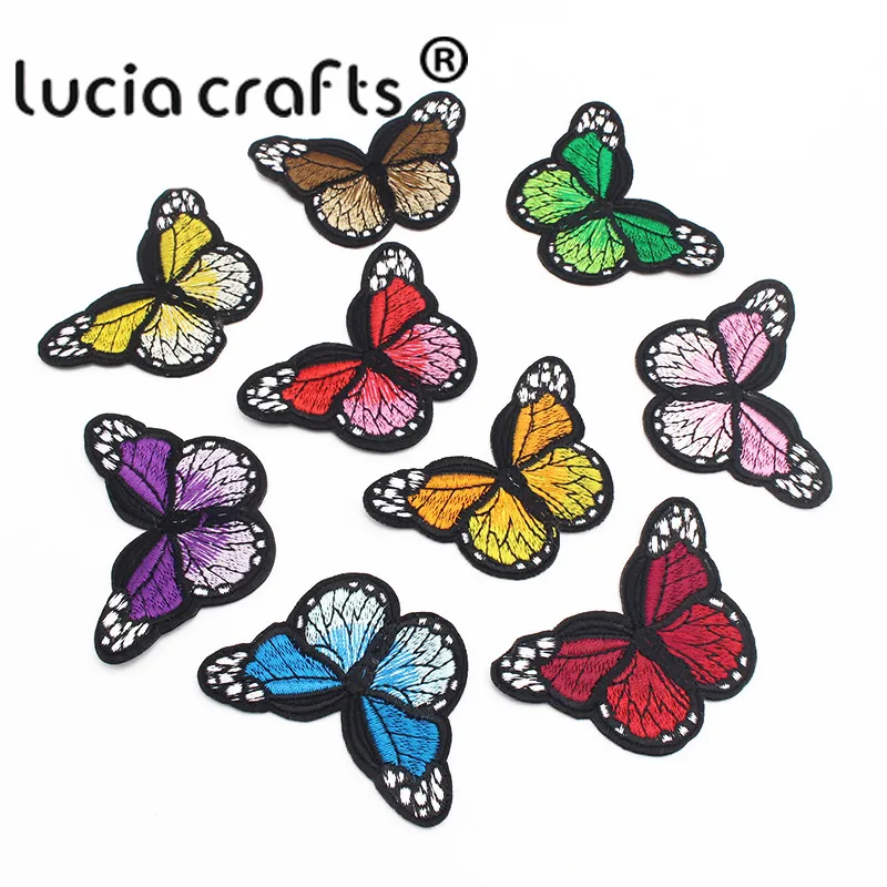 

9PCS 7*4cm Iron On Patches For Clothing Embroidery Patch Appliques Badge Sticker Clothes Accessories L0411
