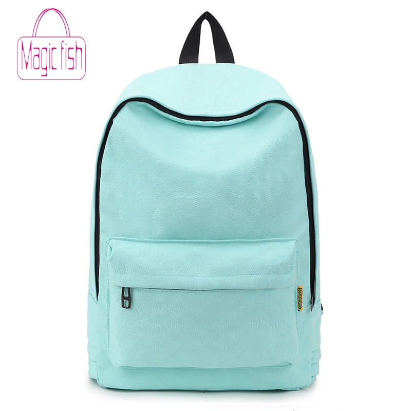 2019 قماش لون نقي ظهره الأزياء المراهقين فتاة على ظهره الإناث أفضل النساء الظهر Bagpack السفر حقيبة CC1301/q