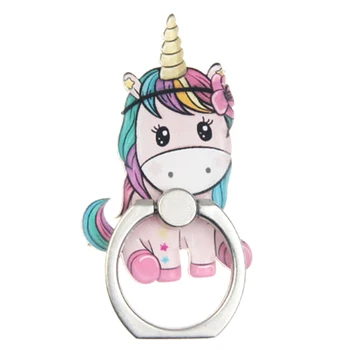

Rainbow Unicorn Mobile Phone Stand Holder Finger Ring Mobile Smartphone Holder Stand For IPhone Xiaomi Huawei All Phone