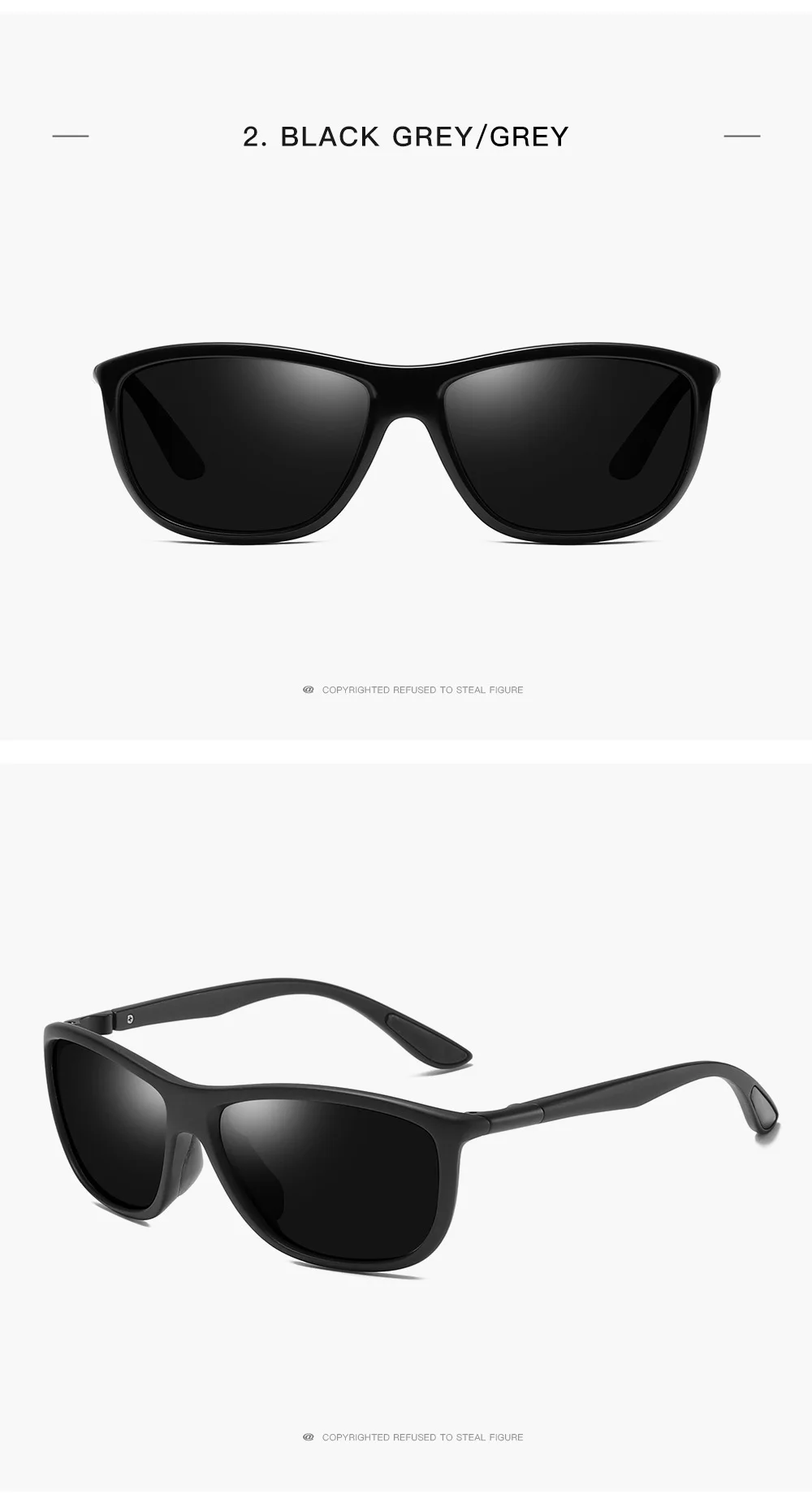 NYWOOH классические мужские солнцезащитные очки, поляризационные, для вождения, солнцезащитные очки, мужские, брендовые, дизайнерские, черные, UV400, оттенки