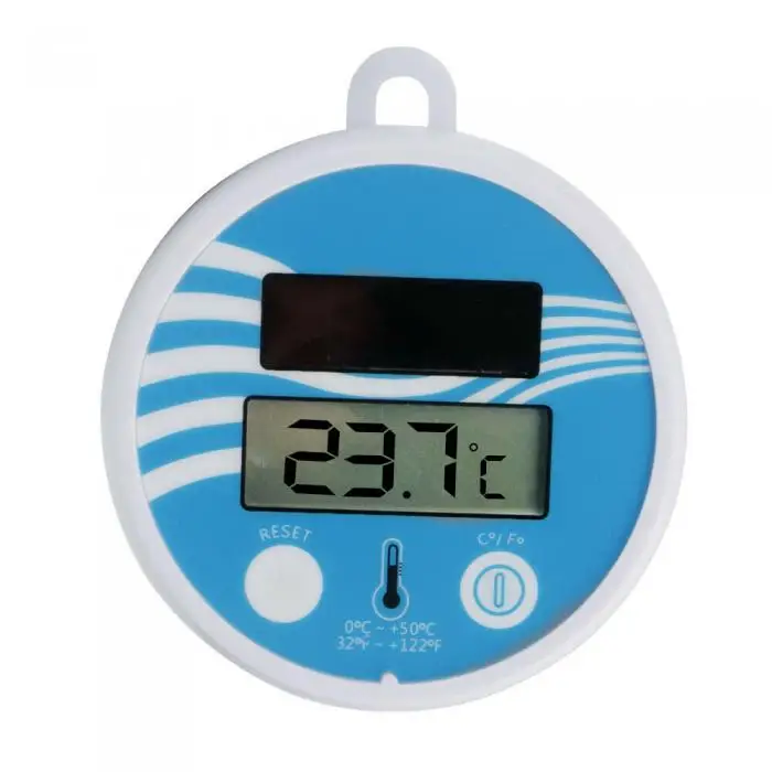 Solar Powered Digital Thermometer Swimming Floating Pool Accurate Water Temperature Gauge C55K Sale