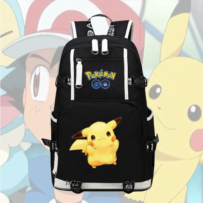 Новый аниме рюкзак для ноутбука сумки карманный монстр Kawaii Пикачу Gengar Charmander